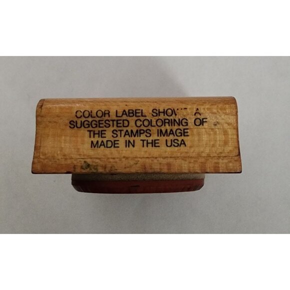 Vintage 1993 Comotion Rubber Stamps #707 Western Scene 1 Wooden Rubber Stamp Art - Picture 3 of 4